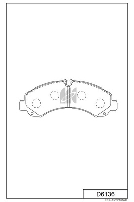 Set placute frana,frana disc D6136 MK Kashiyama