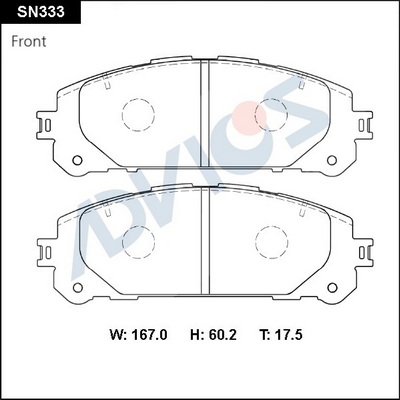 Set placute frana,frana disc SN333 ADVICS