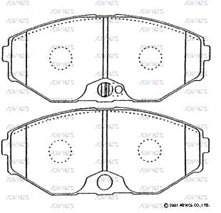 Set placute frana,frana disc B1N028 ADVICS