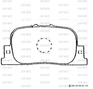 Set placute frana,frana disc A2N066 ADVICS