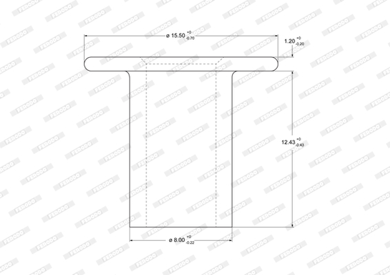 Nit, material frictiune saboti frana 93057 FERODO