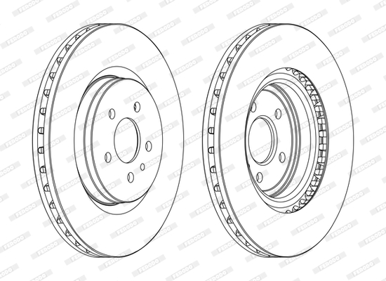 Disc frana DDF1001C FERODO