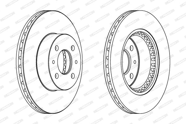 Disc frana DDF1006C FERODO