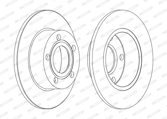 Disc frana DDF1033C FERODO
