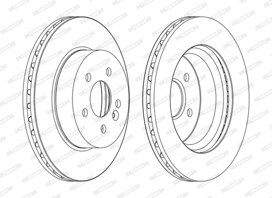 Disc frana DDF1036C FERODO