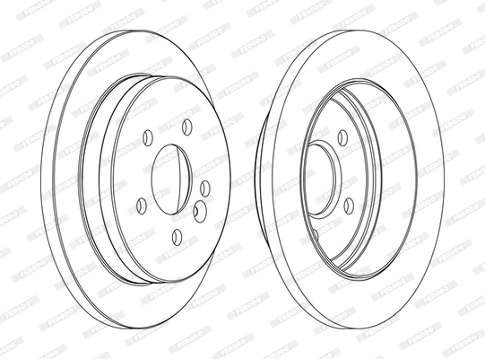 Disc frana DDF1037C FERODO