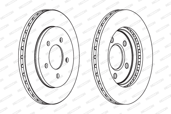 Disc frana DDF1058C FERODO