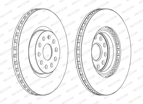 Disc frana DDF1062C FERODO