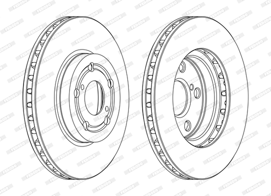 Disc frana DDF1064C FERODO