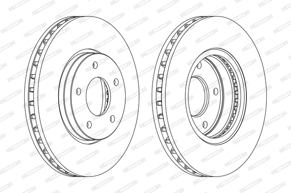 Disc frana DDF1069C FERODO