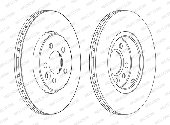 Disc frana DDF1080C FERODO