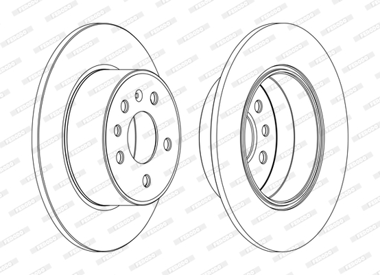 Disc frana DDF1083C FERODO