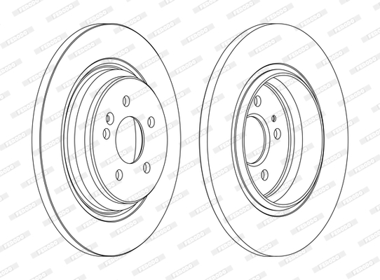 Disc frana DDF1099C FERODO