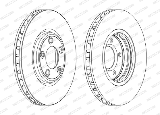 Disc frana DDF1107C FERODO