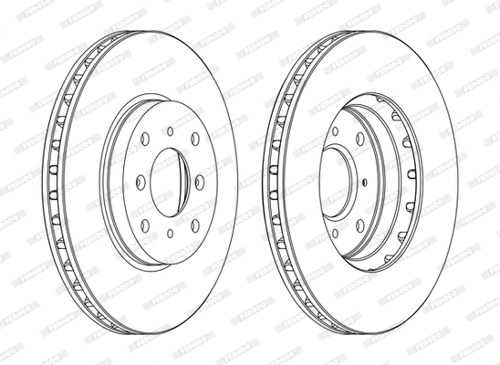 Disc frana DDF1119C FERODO