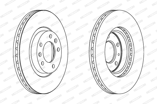 Disc frana DDF1132C FERODO