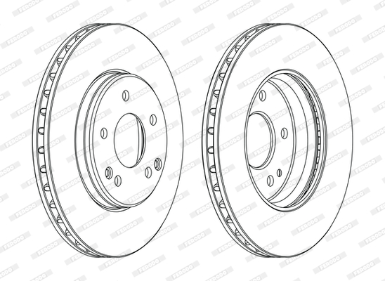 Disc frana DDF1134C FERODO