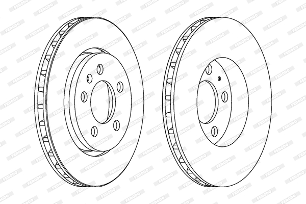 Disc frana DDF1154C FERODO