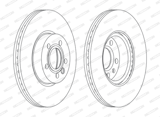 Disc frana DDF1160C FERODO