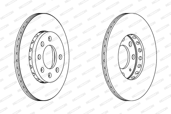 Disc frana DDF1161C FERODO