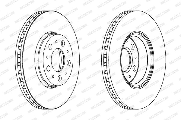 Disc frana DDF1163C FERODO