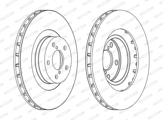 Disc frana DDF1175C FERODO