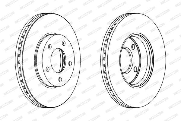 Disc frana DDF1209C FERODO