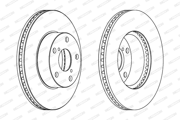 Disc frana DDF1216C FERODO