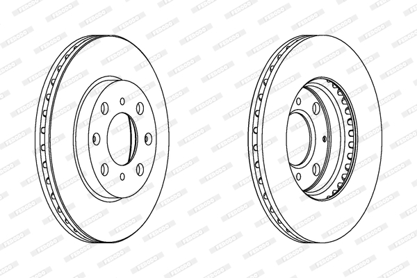 Disc frana DDF1231C FERODO