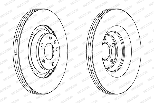 Disc frana DDF1238C FERODO