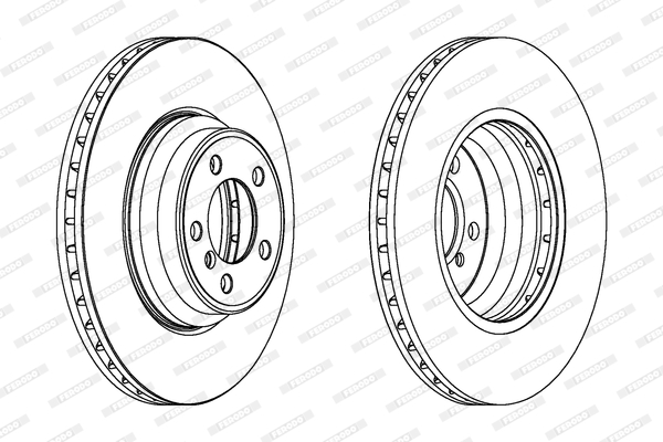 Disc frana DDF1245C FERODO