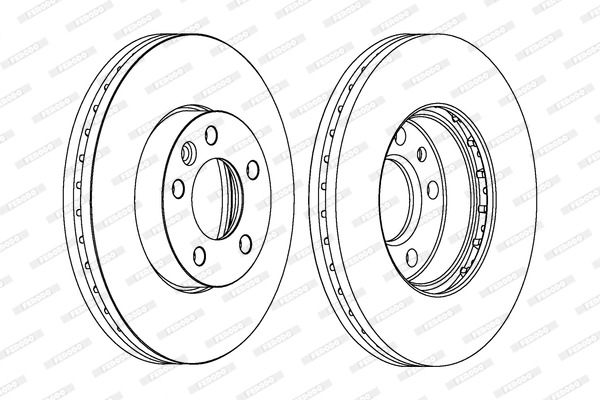 Disc frana DDF1253C-1 FERODO