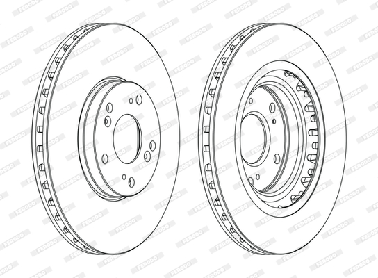 Disc frana DDF1266C FERODO