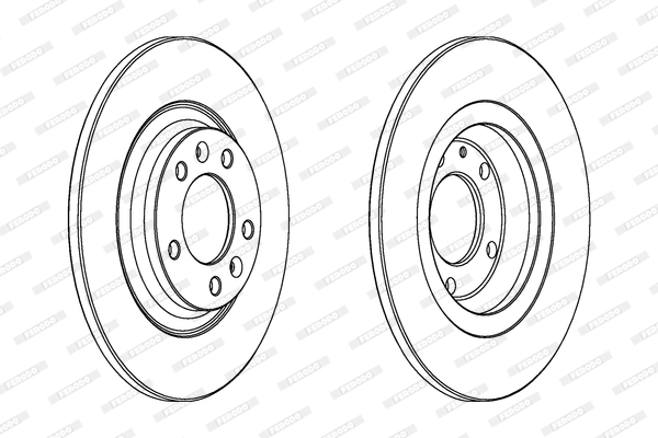Disc frana DDF1275C FERODO