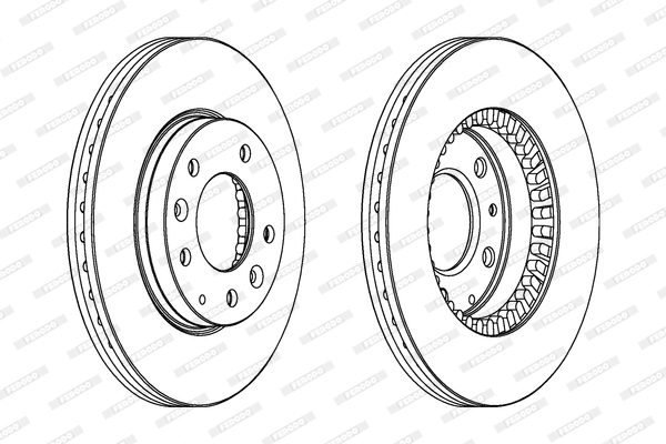 Disc frana DDF1278C FERODO