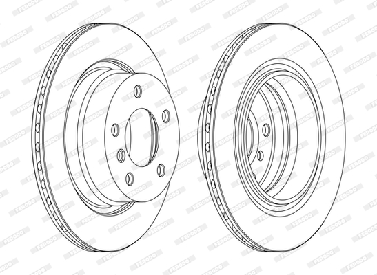 Disc frana DDF1285C FERODO