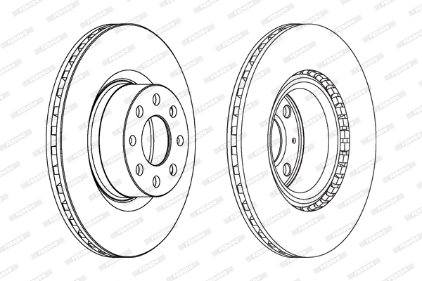 Disc frana DDF1298C FERODO