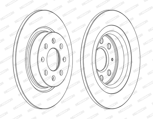 Disc frana DDF1299C FERODO