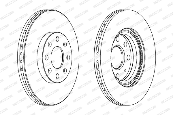 Disc frana DDF1304 FERODO