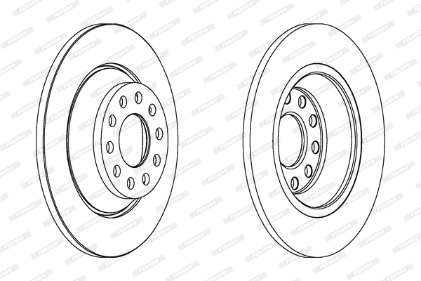 Disc frana DDF1307C FERODO