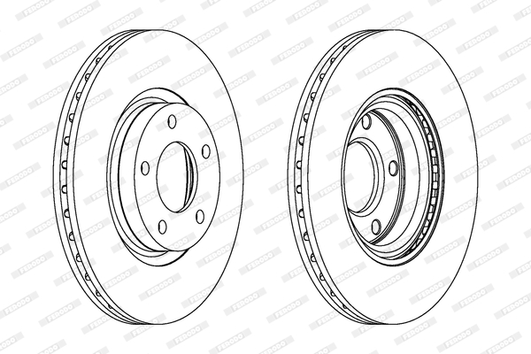 Disc frana DDF1312C FERODO