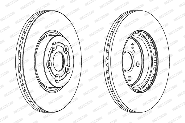 Disc frana DDF1315C FERODO