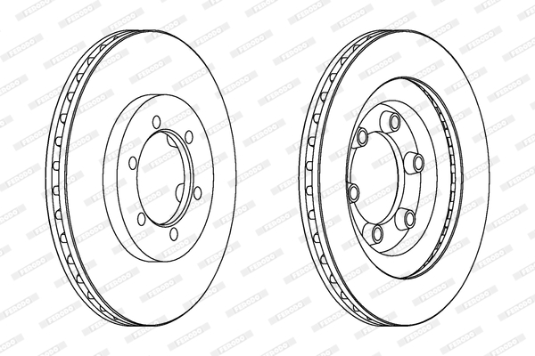 Disc frana DDF1346 FERODO