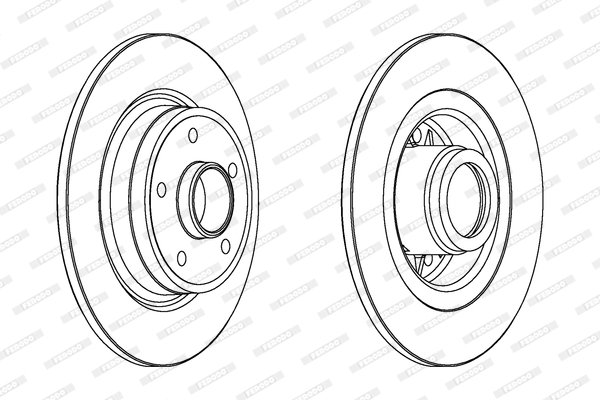 Disc frana DDF1364C-1 FERODO