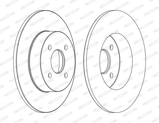 Disc frana DDF1367C FERODO