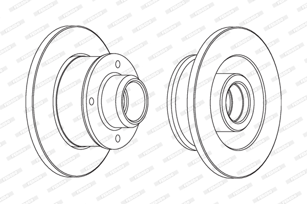 Disc frana DDF137C-1 FERODO