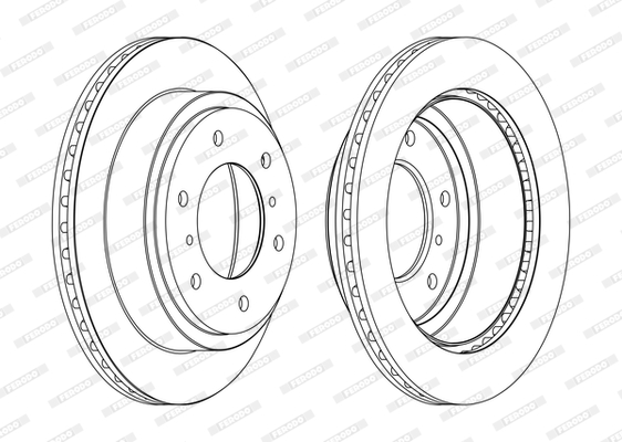 Disc frana DDF1385C FERODO