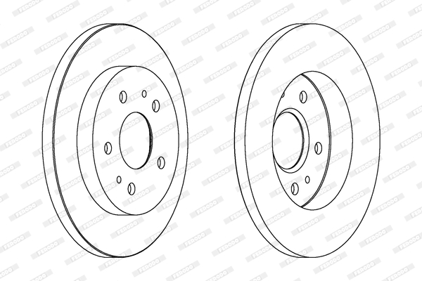 Disc frana DDF1387 FERODO