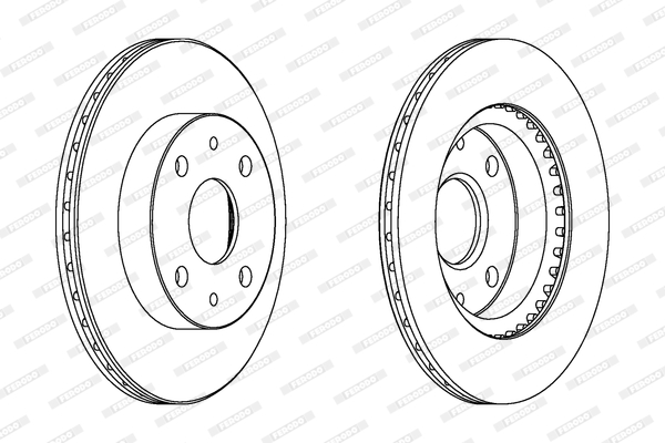 Disc frana DDF1394C FERODO