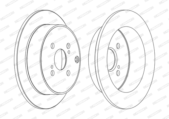 Disc frana DDF1409C FERODO